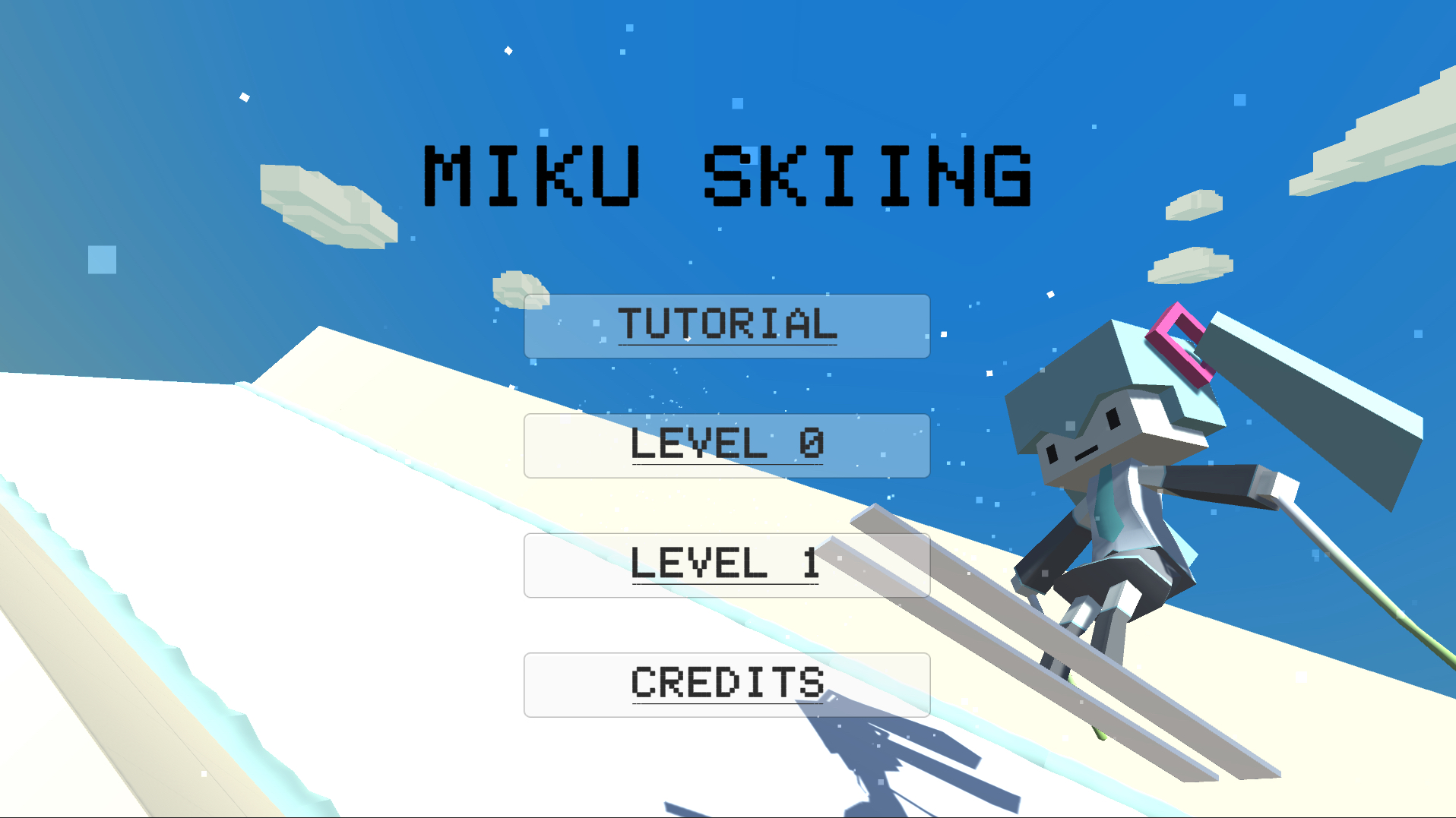 Miku Skiing
